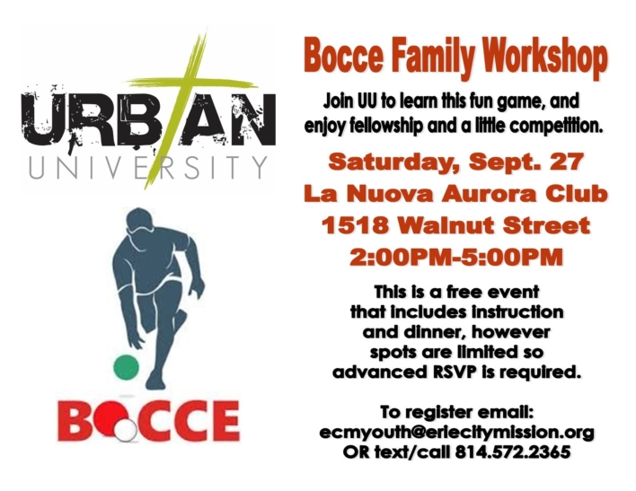 Bocce Family Workshop